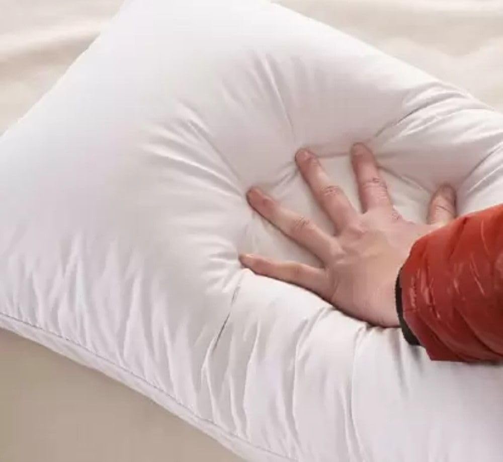 MoonRest® 20x30 Inch Down Alternative Bed Sleeping Pillows - Hotel Quality%100 Cotton Cover Comfort and Support - Hypoallergenic - Queen - 20x30 Inch