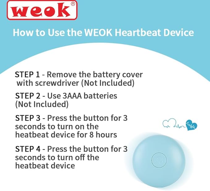 Heartbeat Puppy Toy, Comfort Cuddler Pillow, Dog Anxiety Relief Calming Aid,Heartbeat Stuffed Toy for Dogs,Puppy Heartbeat Toy Sleep Aid,Dog Heartbeat Toy for Pet