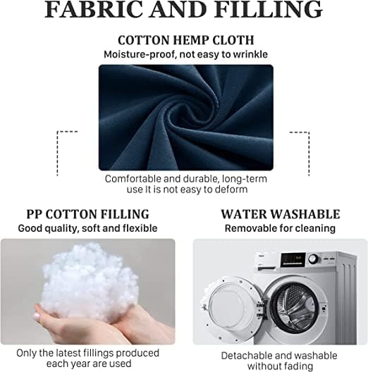 Wedge Headboard Pillow Dorm Room Reading Pillow Back Support for Sitting Up in Bed Bolster Lumbar Cushion Body Positioning Bedrest Velvet 76in Navy Blue King