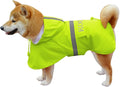 Dog Raincoat Apparel Poncho Waterproof Dog Clothes Pet Raincoat Jacket for Small to Medium Sized Dogs (Fluor-Yellow,2XL)