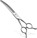 Dog Grooming Scissors: Pet Shears Made Of Japanese 440C Advanced Stainless Steel Professional Grooming Scissors for Dogs Cats and Other Pets (Thinner, 7.0 inch)