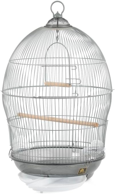 Maykoosh Neo-Classical Nostalgia Scrollwork Bird Cage with Intricate Design, Durable Metal Construction, Spacious Interior
