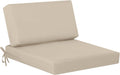 idee-home Outdoor Cushions for Patio Furniture, Outdoor Seat Cushion, Waterproof Couch Hampton Bay Deep Seat Replacement Chair Cushions for Garden Lawn Backyard Deck, 26.5 x 26.5 Beige