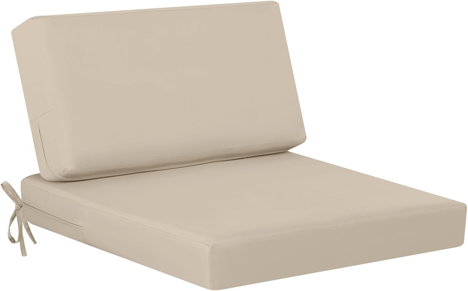 idee-home Outdoor Cushions for Patio Furniture, Outdoor Seat Cushion, Waterproof Couch Hampton Bay Deep Seat Replacement Chair Cushions for Garden Lawn Backyard Deck, 26.5 x 26.5 Beige