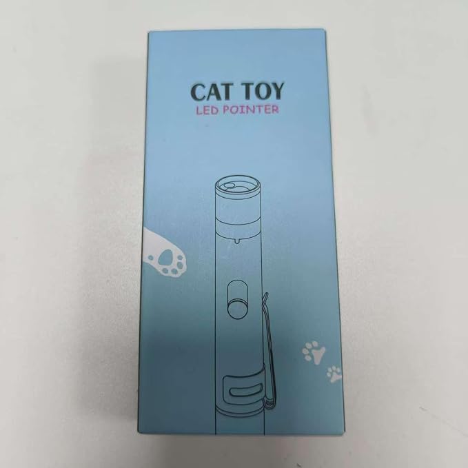 Cat Toy Pointer, 2 Pieces, USB Rechargeable with 7 Adjustable Patterns, Interactive Chase Toys for Indoor Cats & Dogs, Training & Exercise Fun (Black)