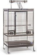 Urban Oasis Stainless Steel Bird Cage with Classic Design, Durable Stainless Steel Construction, Spacious Interior