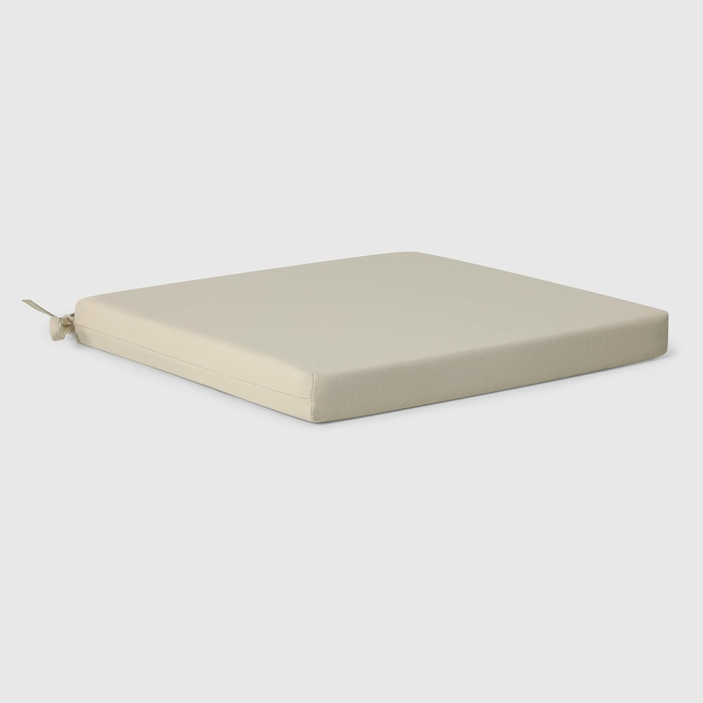 WestinTrends Solace Outdoor Patio Kitchen Dining Chair Square Seat Cushions Set of 4, 16 x 15, Beige