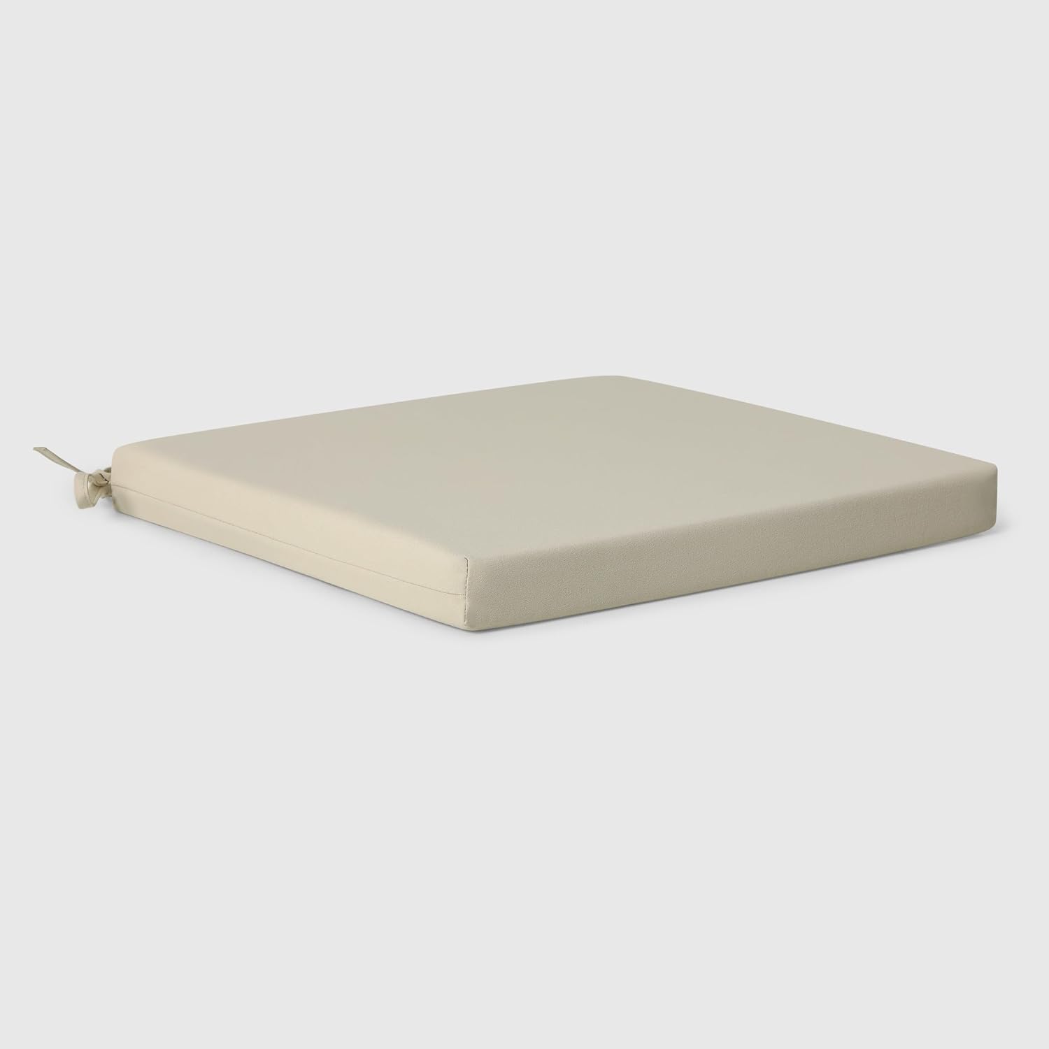 WestinTrends Solace Outdoor Patio Kitchen Dining Chair Square Seat Cushions Set of 4, 16 x 15, Beige