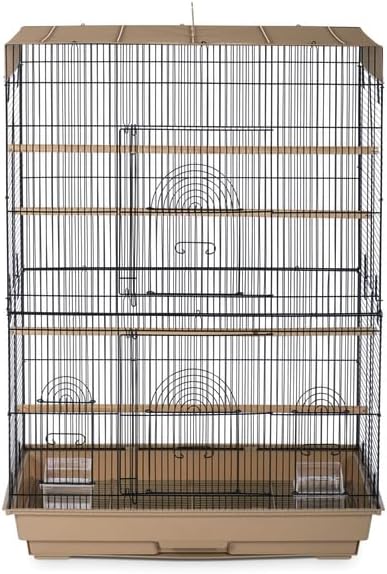 Artisanal Artistry Bird Cage with Handcrafted Design, Intricate Details, Spacious Interior for a Stylish and Comfortable Home Blue/Large