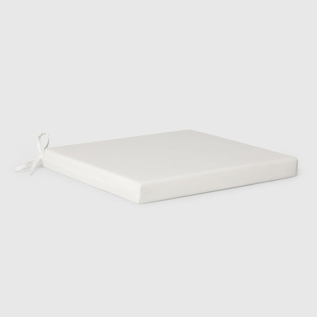 WestinTrends Solace Outdoor Patio Kitchen Dining Chair Square Seat Cushions Set of 4, 16 x 15, White