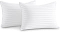Oubonun 12 x 16 Throw Pillow Inserts, Firm and Fluffy Decorative Pillows for Couch Bed Sofa with Soft Cotton Cover White Cushion with Down Alternative Pack of 2