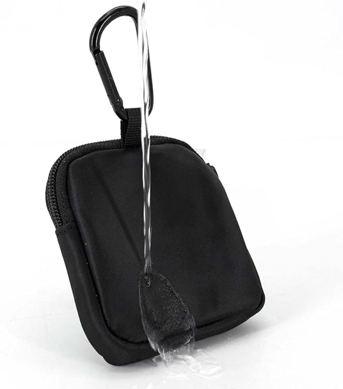 Waterproof Dog Treat Pouch, Dog Training Treat Pouch Built in Poop Bag Dispenser Adjustable Shoulder Bag (BLK) (BLK)