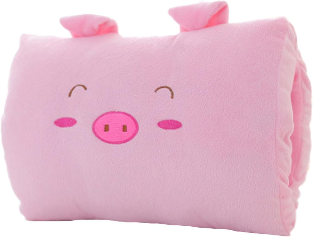 Kids Cartoon Hand Pillow Hand Warmer,Multifunction Home Animal Doll Plush Muffs Cartoon,Soft Cotton,for Napping,Travel Essentials (model8)