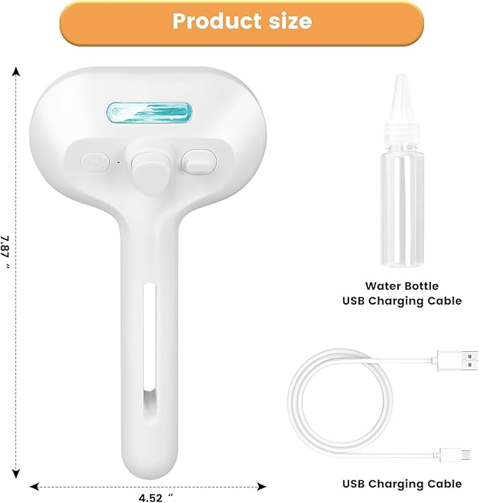 Cat Steam Brush 3 in 1 Pet Hair Grooming Brush with Steam and Release Button for Indoor Cats Pets Dogs Hair Removal Shedding