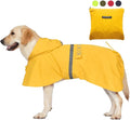 Pet Large Dog Raincoat Apparel Poncho Waterproof for Medium Large Sized for Dog Raincoat Clothes (Yellow, 6XL)