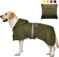 Pet Large Dog Raincoat Apparel Poncho Waterproof for Medium Large Sized for Dog Raincoat Clothes Jacket (5XL, Green)