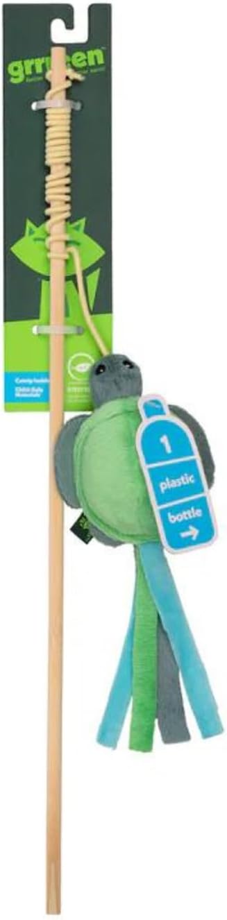 Cat Toys | Plush Toy Turtle Teaser Cat Toys for Indoor Cats | Eco Friendly Toy Made from Non Toxic Materials