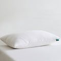 Three Geese White Goose Feather Down Pillows King Size Set of 1-100% Cotton, Medium Firm,Soft Support