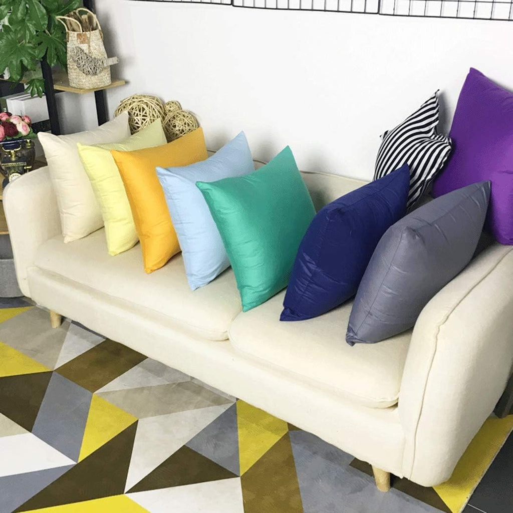 4-Pack 100% Cotton Comfortable Solid Decorative Throw Pillow Case,Thmyo Square Cushion Cover Pillowcase Sublimation Blank Pillow Covers DIY Throw Pillowcase for Sofa Bedroom(16x16 inch/ 40x40cm,Green)