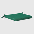 WestinTrends Solace Outdoor Patio Kitchen Dining Chair Square Seat Cushions Set of 4, 20 x 20, Green