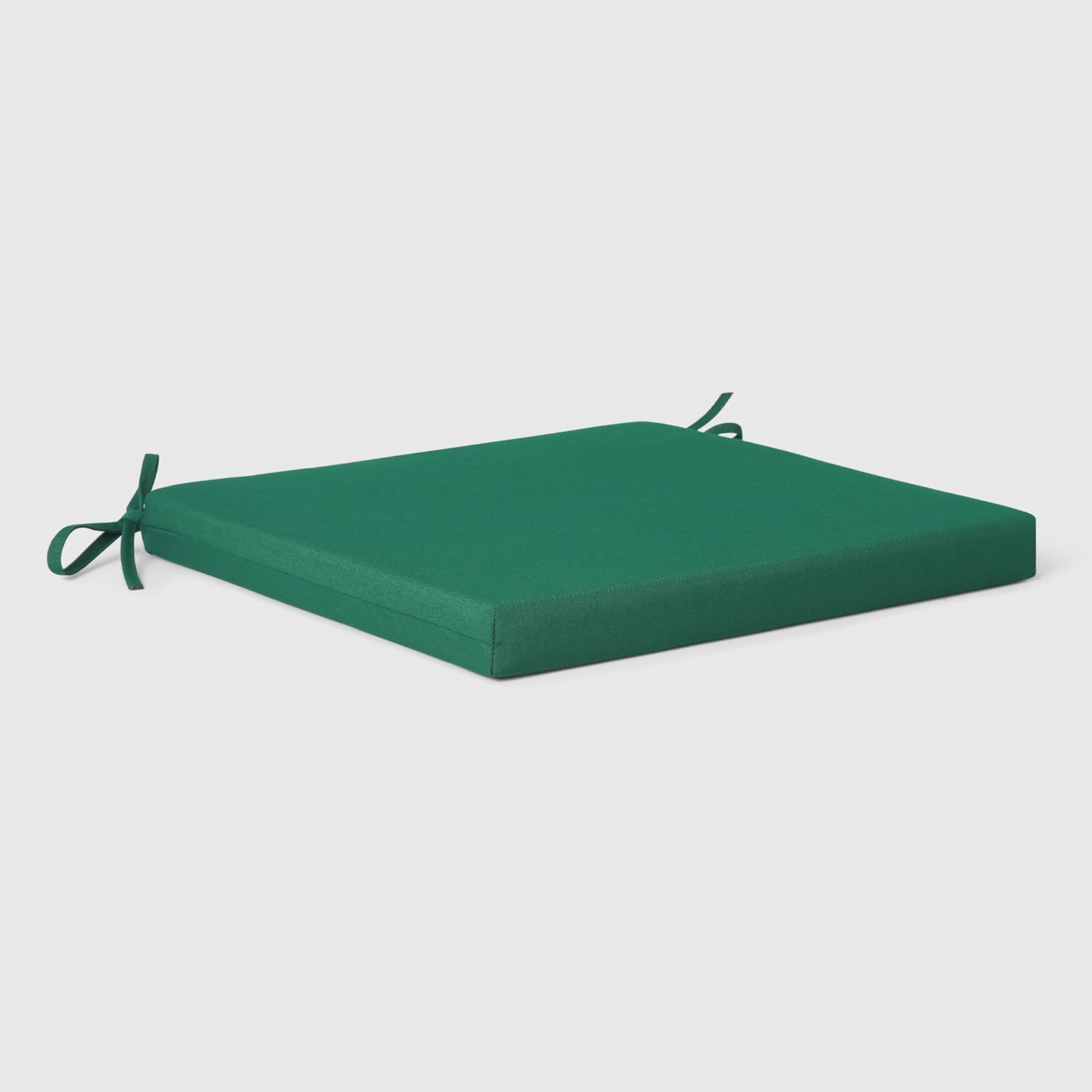 WestinTrends Solace Outdoor Patio Kitchen Dining Chair Square Seat Cushions Set of 4, 18 x 18, Green