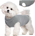 Dog Fleece Vest for Small Dogs - Grey, S - Stretchable Sweater | Soft Lightweight Sweatershirt,Fall Winter Jackets Keep Warm,Pullover Design,Travel,Walking,Pomeranian