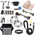 PupLuxe Puppy Starter Kit - Black 22 Piece Dog Training Kit | Great Puppy Gift for First Time & Experienced Owners | New Dog Bundle