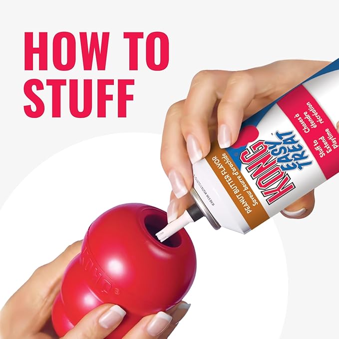 KONG Classic Stuffable Dog Toy - Fetch & Chew Toy for Dogs - Treat-Filling Capabilities & Erratic Bounce for Extended Play Time - Durable Natural Rubber Material - for Small Dogs