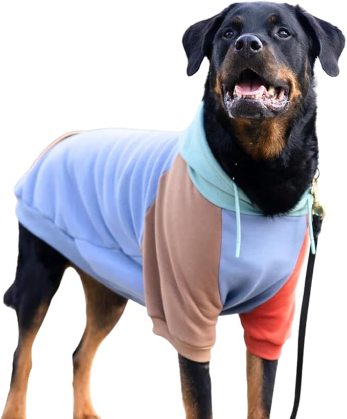 Spark Paws Dog Hoodie – Premium Dog Sweater for Small, Medium, and Large Dogs | Warm Outfits for French Bulldogs, Pitbull, Puppy, Winter Jacket Alternative - Alpine - 5XL