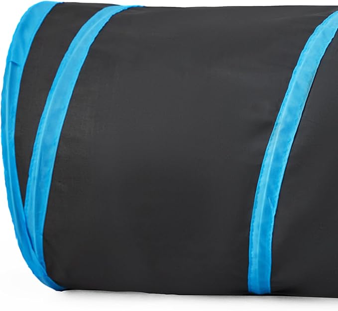 Tempcore 3-Way Collapsible Cat Tube Toys, Indoor Cat Tunnels with Peek Hole Toy Ball, Large Size