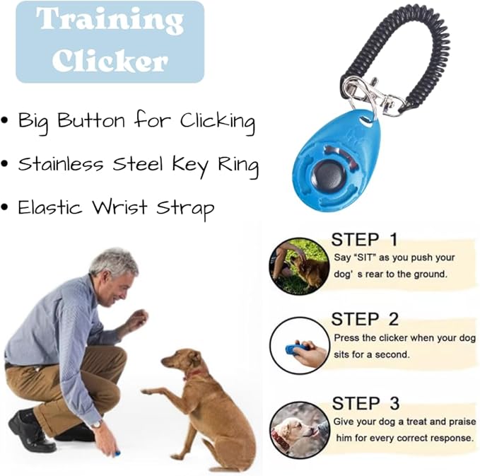 PupLuxe Puppy Starter Kit Blue 22 Piece Kit Great for Dog Training New Dog Bundle