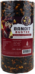 Birdseed Cylinders with Hole - Bird Seed for Outside Wild Birds (Small Cylinder, Bandit Buster 1pc)