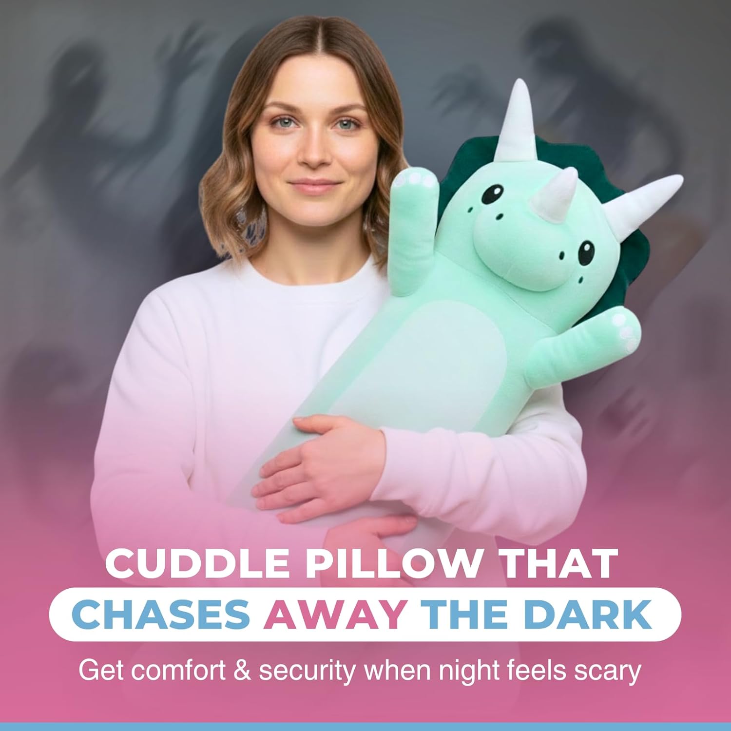 Plush Body Pillow for Kids | Long Stuffed Animal Cuddle Pillow | Soft Hugging Toy | Plushie Gift for Girls & Boys | Long Plush Body Pillow for Sleep & Comfort | Small, 90 CM