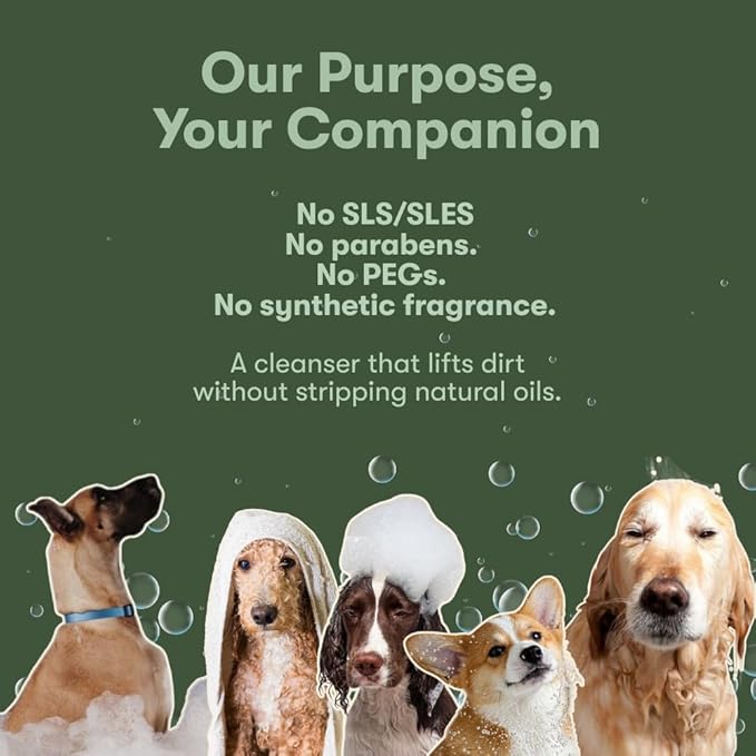 PUPPI Gentle Dog Shampoo Mini (Amberis) | 3.1 fl oz. / 92 ml | Enriched with Aloe Vera and Cucumber Extract | Hypoallergenic Dog Shampoo Sensitive Skin | Travel Size Shampoo