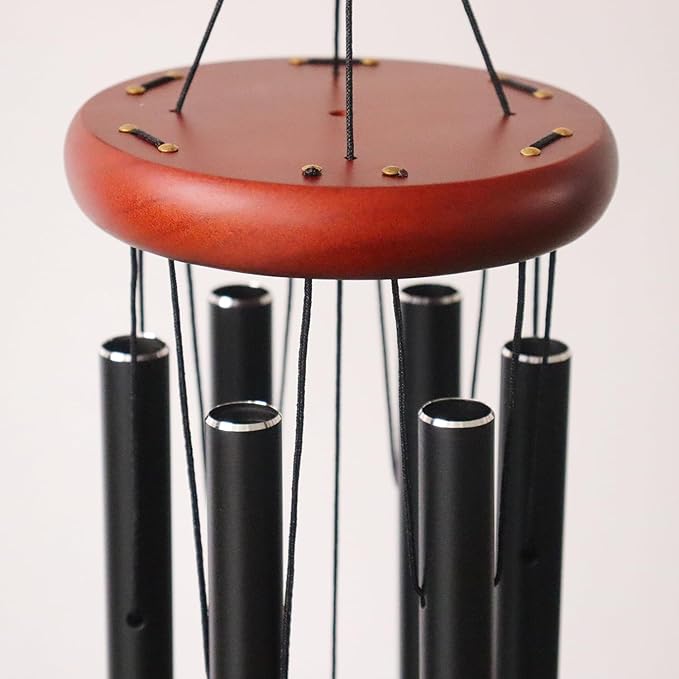 Personalized Pet Memorial Wind Chimes Outside Garden Decor, 32 inch 37 inch Large-Sized Wind Chimes, Custom Sympathy Gift for Loss of Dog Cat (Golden)