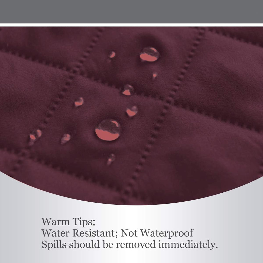 Easy-Going Chair Sofa Slipcover Reversible Sofa Cover Water Resistant Couch Cover Furniture Protector Cover with Elastic Straps for Pets Kids Children Dog Cat (Chair, Wine/Beige)