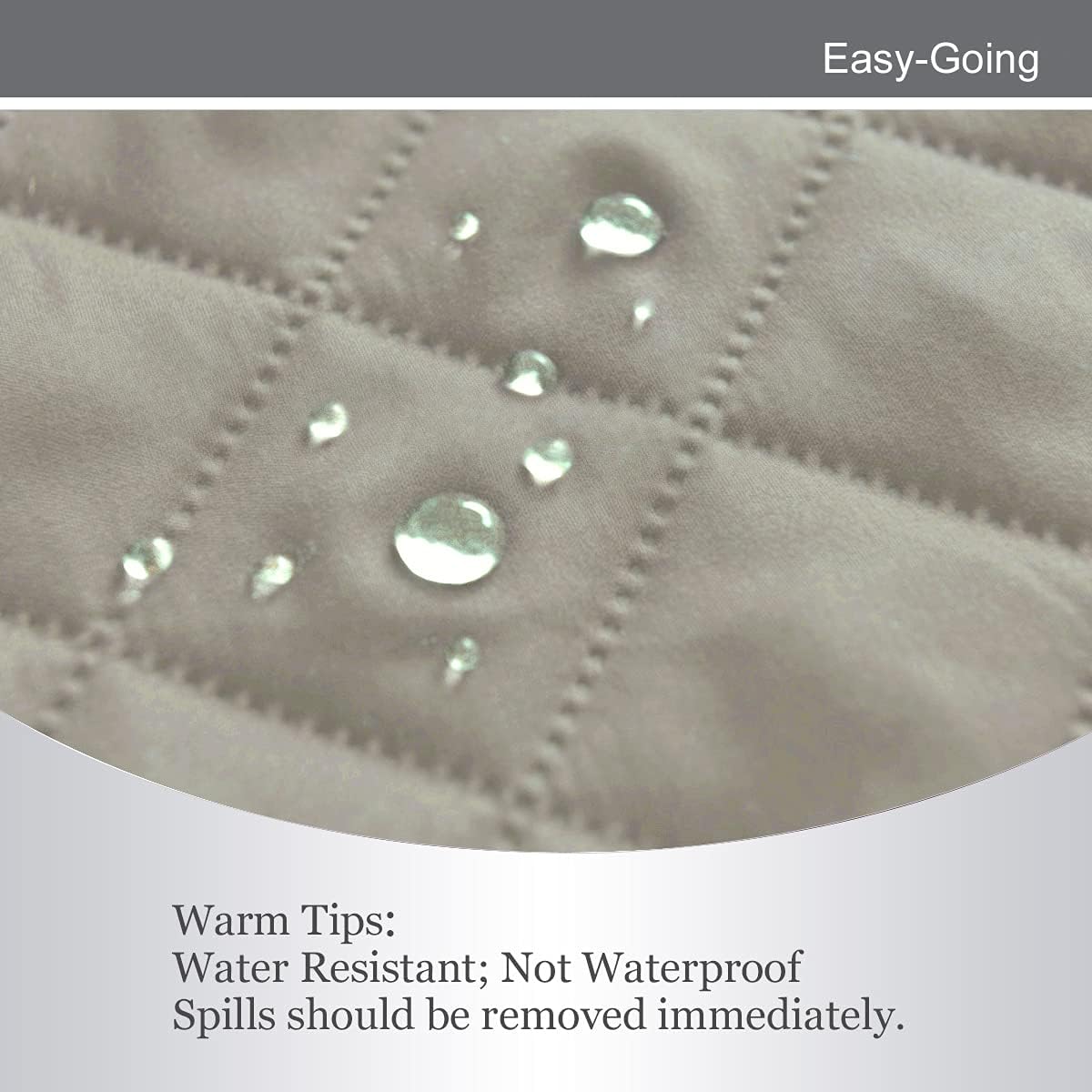 Easy-Going Recliner Chair Slipcover Reversible Sofa Cover Water Resistant Couch Cover Furniture Protector with Elastic Straps for Pets Dog (Recliner, Beige/Beige)