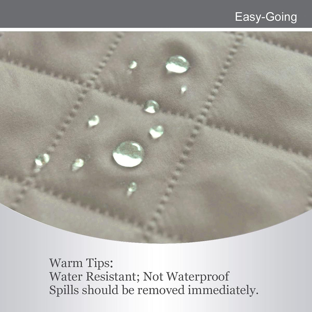 Easy-Going Sofa Slipcover Reversible Loveseat Sofa Cover Couch Cover for 2 Cushion Couch Furniture Protector with Elastic Straps for Pets Kids Dog Cat (Oversized Loveseat, Beige/Beige)