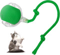 Interactive Rolling Cat Toys Balls, Automatic Cat Toy for Indoor Cats Interactive Balls Pet Moving Ball Interactive, Kitten Toys Moving Cat Toy Automatic Rolling for Dogs USB Rechargeable(Green)