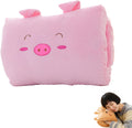 Kids Cartoon Hand Warmer Pillow, Plush Animal Doll with Arm Warmers for Children, Soft Hugging Cushion for Nap and Winter Days, Cozy Throw Pillow