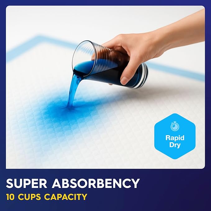 50 x PULP Incontinence Underpads 36" x 36" | XXXL Bed Pads Disposable Adult | Super Absorbency Chux Pads for Adults, Children & Babies | Incontinence Bed Pads & Pee Pads | FSA & HSA Eligible