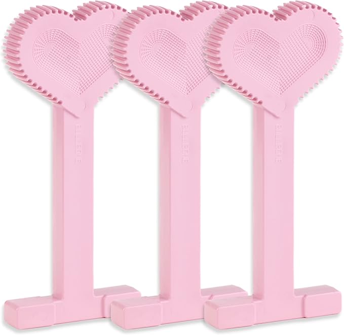 Bullibone Nylon Dog Chew Toy Nylon Bone - Improves Dental Hygiene, Easy to Grip Bottom, and Permeated with Flavor (Peppermint, Large - 3 Pack)