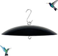 13" Bird Feeder Rain Guard, Hummingbird Feeder Shade Dome Cover, Hanging Baffle for Bird Feeder Pole (Black), 1 Pack