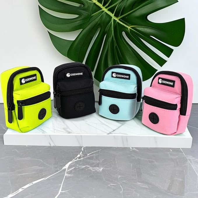 Dog Treat Pouch Dog Poop Bag Holder for Leashes, Pets Snack Container With Inner Small Bag, Puppy Supplies Perfect for Training and Walking - Hands Free Dog Waste Bag Dispenser -Dog Travel Accessories