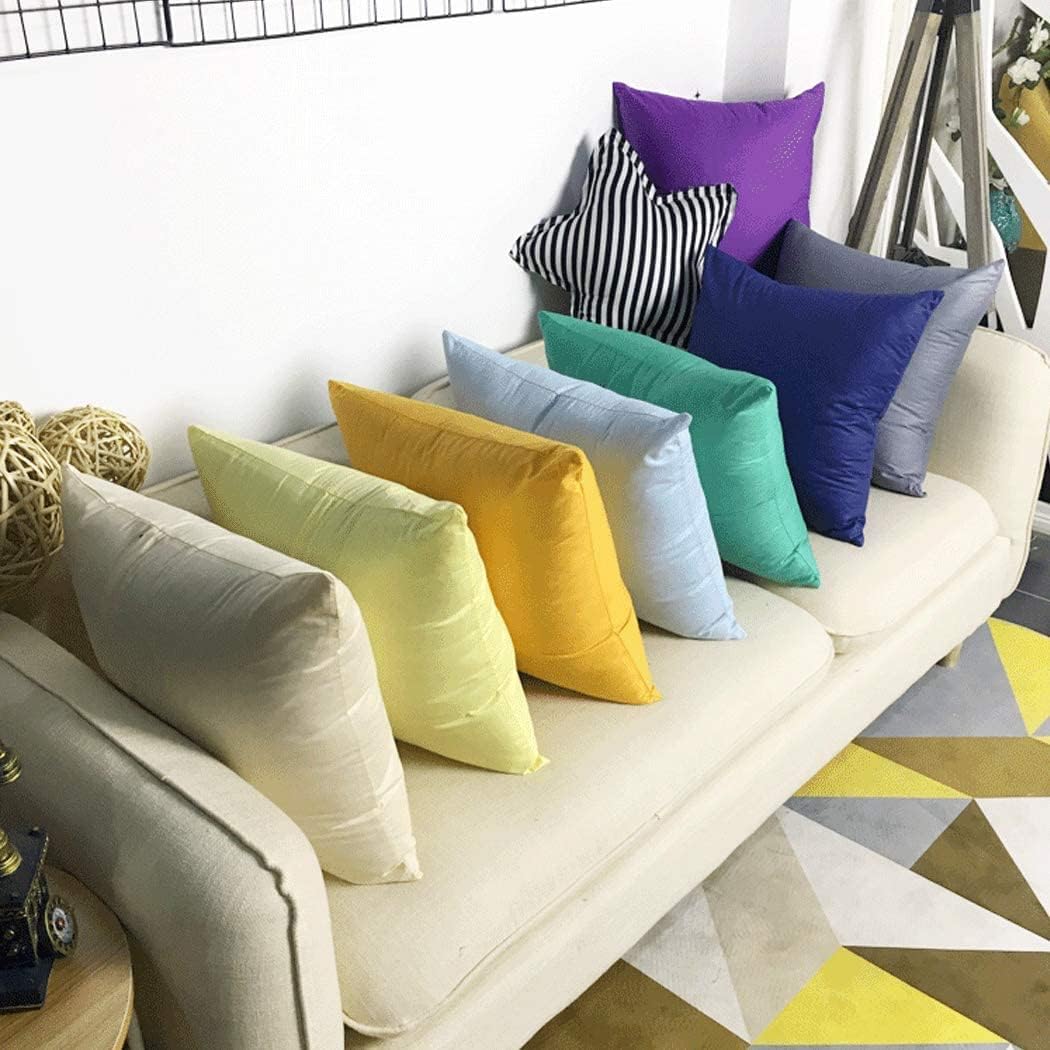 Thmyo 4-Pack 100% Cotton Comfortable Solid Decorative Throw Pillow Case Square Cushion Cover Pillowcase Sublimation Blank Pillow Covers Christmas DIY Throw Pillowcase(18x18inch/45x45cm,Midnight Blue)