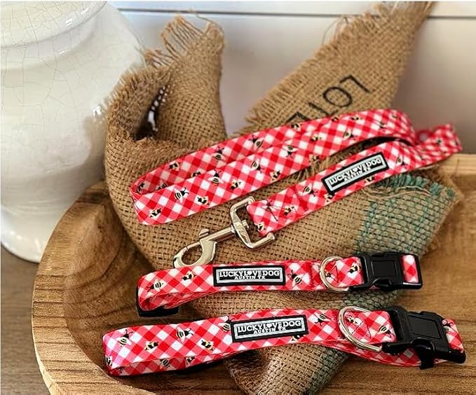 Lucky Love Dog - Adjustable Dog Collar with Easy Click Buckle for Small to Large Ones, Durable, & Comfortable for Male & Female Dogs, Pet Collar for Puppies & Adult Dogs - Bailey, Small