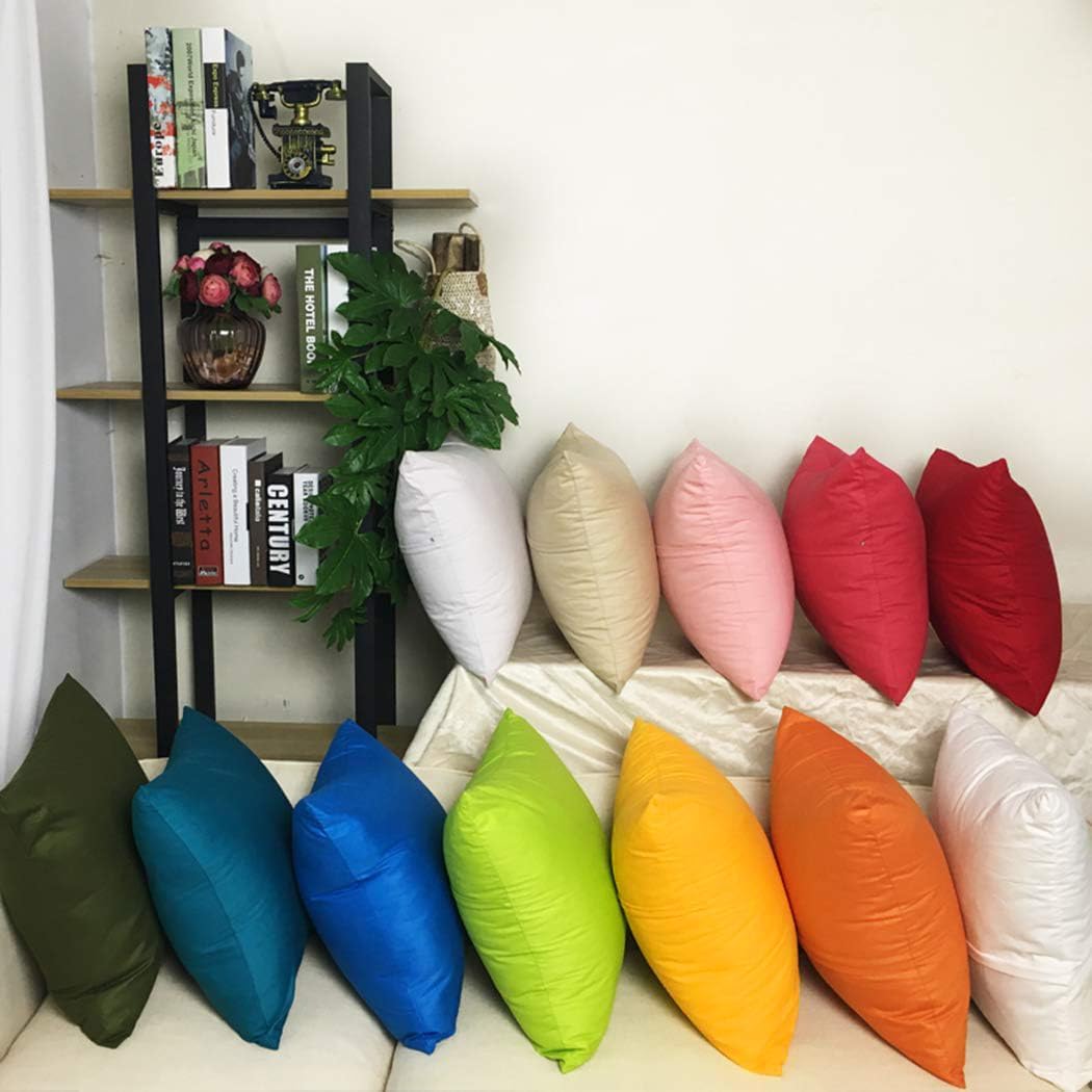 Thmyo 4-Pack 100% Cotton Comfortable Solid Decorative Throw Pillow Case Square Cushion Cover Pillowcase Sublimation Blank Pillow Covers DIY Throw Pillowcase for Sofa Couch(22x22 inch/ 55x55cm,Yellow)