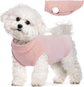 Fleece Sweater for Smalll Dogs - Pink, M - Pullover Vest | Stretchable Warm Sweatshirt, Lightweight Winter Jacket for Free Movement,Seasonal Dog Clothes,Shih Tzu, Papillon