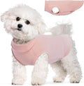 Dog Fleece Vest - Pink, S - Warm and Stretchable Sweatshirt | Sleeveless Lightweight Sweater, Pullover Design for Small Dogs, Chihuahua Clothes, Papillon, Pomeranian