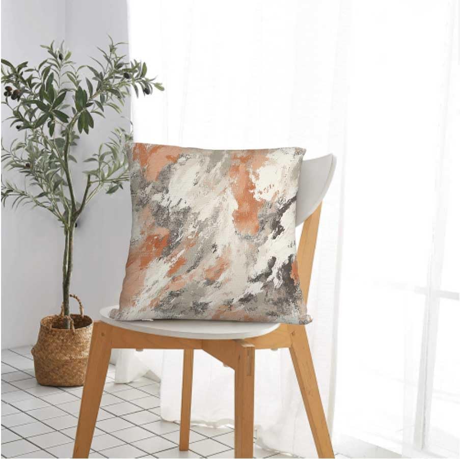 Throw Pillow Covers 18x18 Set of 2, Modern Abstract Cushion Covers, Decorative Square Pillowcases for Couch, Bedroom, Living Room